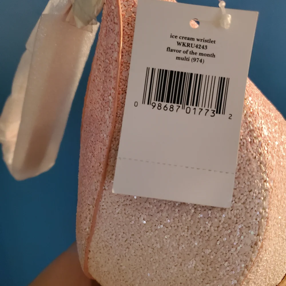 Kate Spade Glittery Pink and Tan Ice Cream Bag - Picture 2 of 2